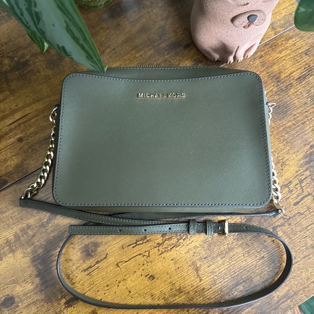 Michael Kors Sage Green Crossbody Bag